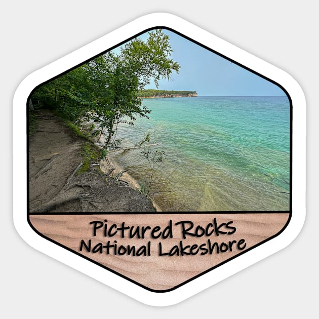 Michigan - Pictured Rocks National Lakeshore Sticker by gorff